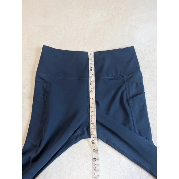Zyia Active Pocket‎ Capri Leggings High Waisted Athletic Blue Size 8-9 - Picture 9 of 10